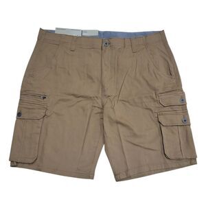 IRON Clothing Co Men's Stretch Twill Multi Pocket Cargo Short - Caramel